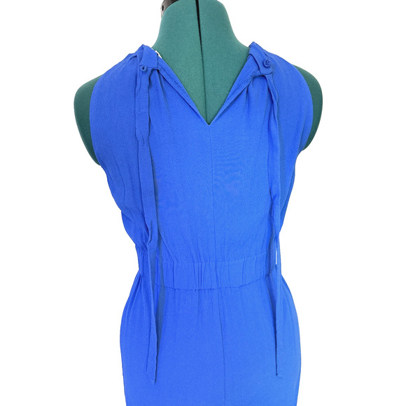 Kate Spade Carlie Elastic Waist Crepe Mini Sheath‎ Dress Blue Size 2 - Picture 7 of 10